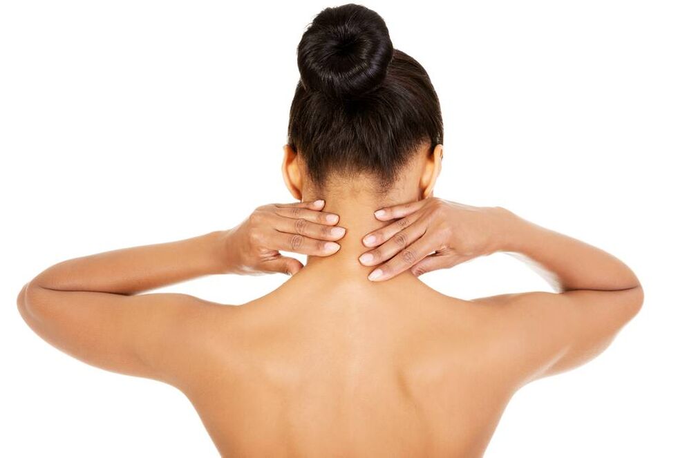 self -massage the neck with osteochondrosis